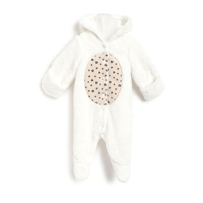 Girls Bronze Applique Front Opening Babysuit